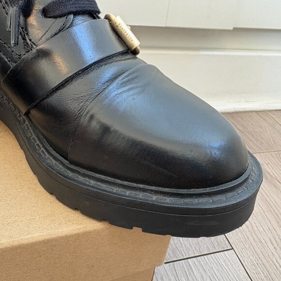 All Saints Donita Leather Ankle Combat Boots - Picture 12 of 15